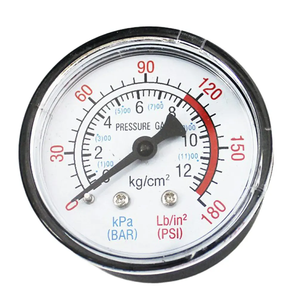 

Y50 Portable Air Compressor Pressure Gauge Pressure Calibrator Dual Scale Manometer Horizontal 1 / 4 Pressure Gauge