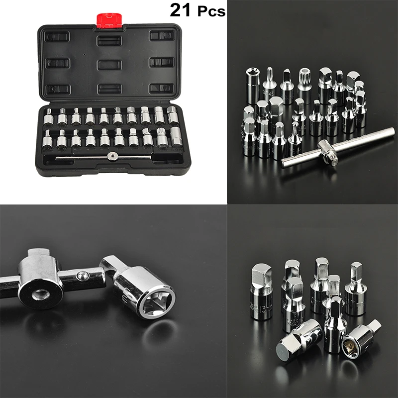 21 шт. Инструменты для ремонта мотоцикла комплект Комбинации костюм ящик
