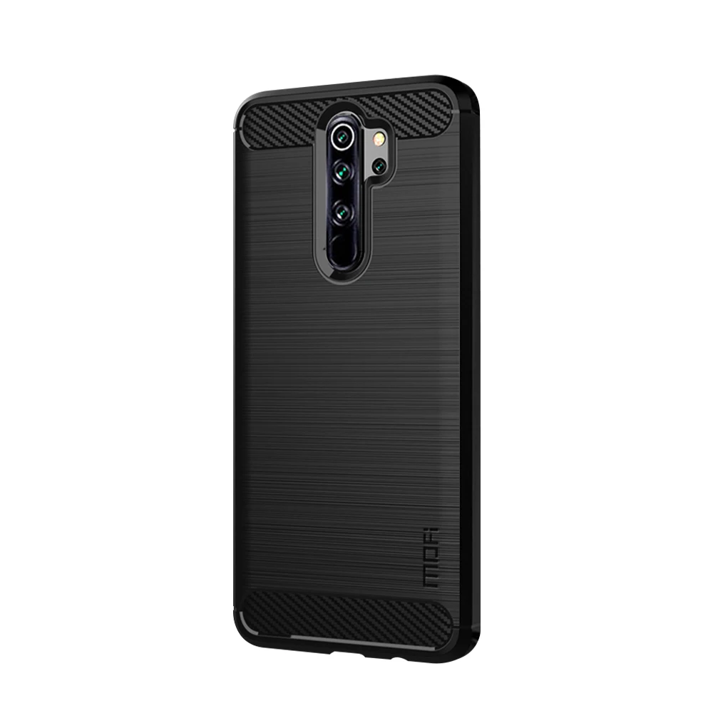 Для Xiaomi Redmi Note 8 Pro MOFI Мягкий ТПУ чехол из углеродного волокна чехол для Xiaomi Redmi Note 8 Pro Чехол Для Телефона - Цвет: Черный