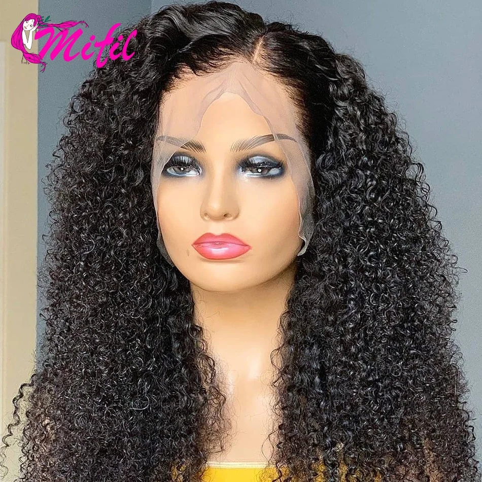 

Cheap 30 32 Inch Kinky Curly Wig Human Hair 13x1 T Part Lace Wig Human Hair Remy Brazilian Hair Curly Lace Front Human Hair Wigs