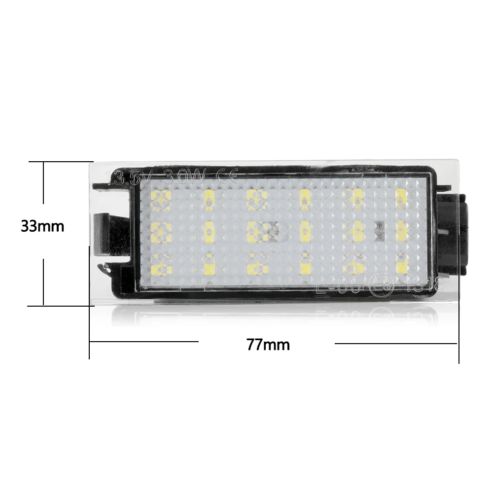 2x светодиодсветодиодный SMD лампы для номерного знака Renault Megane III Laguna II Phase Espace Clio IV