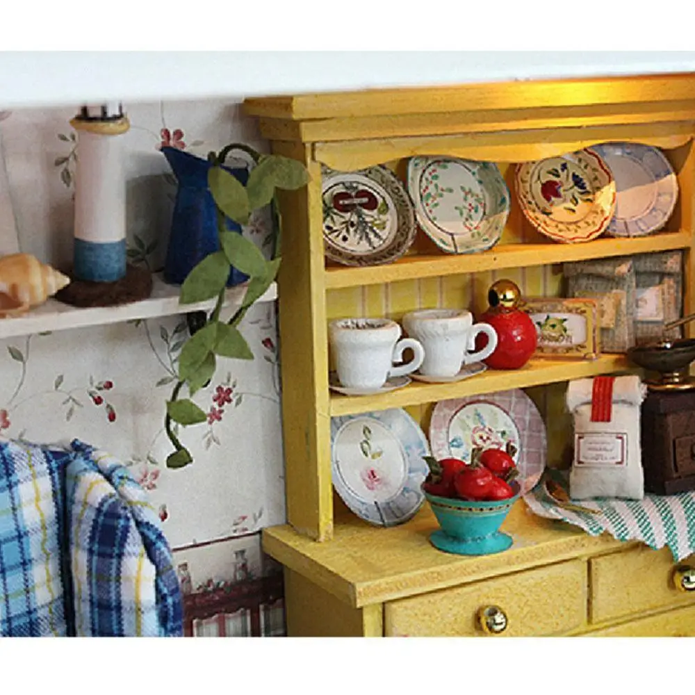 

DIY Doll House Wooden Doll Houses Miniature Dollhouse Furniture Kit Toys for Children Gift Time Travel Doll Houses Photo Frame