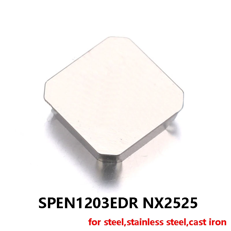 Оригинальный 10 шт. фреза SPEN1203EDR NX2525 SPEN1203 SPEN 1203 карбидные вставки токарный станок с