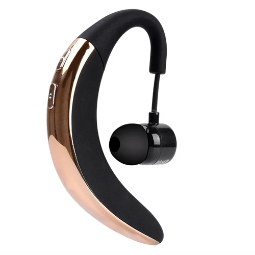 Золотой Новые наушники с громкой связью, бизнес Bluetooth, с микрофоном, голосовое управление, беспроводные наушники, Bluetooth гарнитура для вождения, шумоподавление - Цвет: Золотой