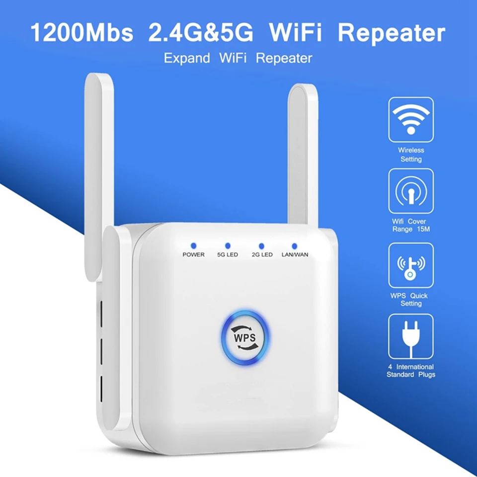 Репитер Wi fi усилитель сигнала репитер с большим радиусом действия 2 4
