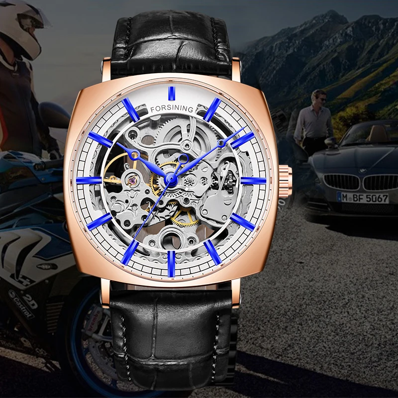 Часы Forsining 2019 Классический Золотой Роскошные Механические Мужские часы