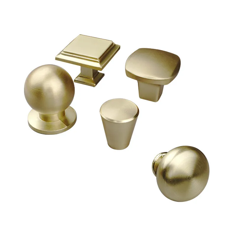 Матовые золотые ручки для мебели алюминиевые кухонные шкафы ручная фурнитура