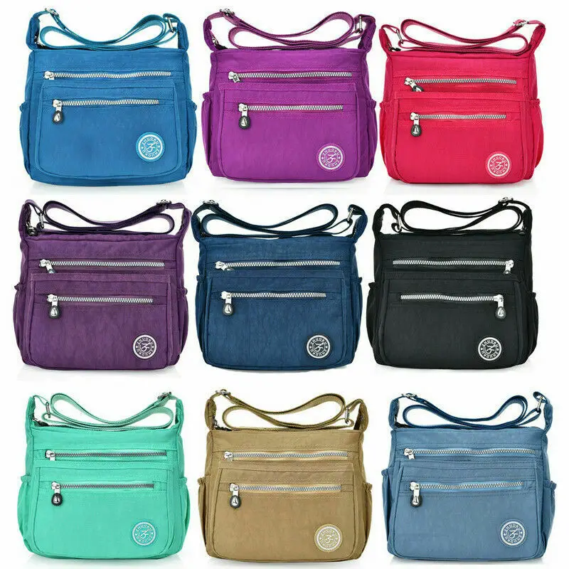 

Waterproof Single-shoulder Messenger Crossbody Bag Nylon Purse Travel Women Lady