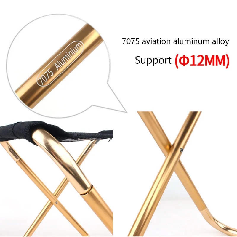 Складное алюминиевое кресло с принтом ультрасветильник портативный стул для