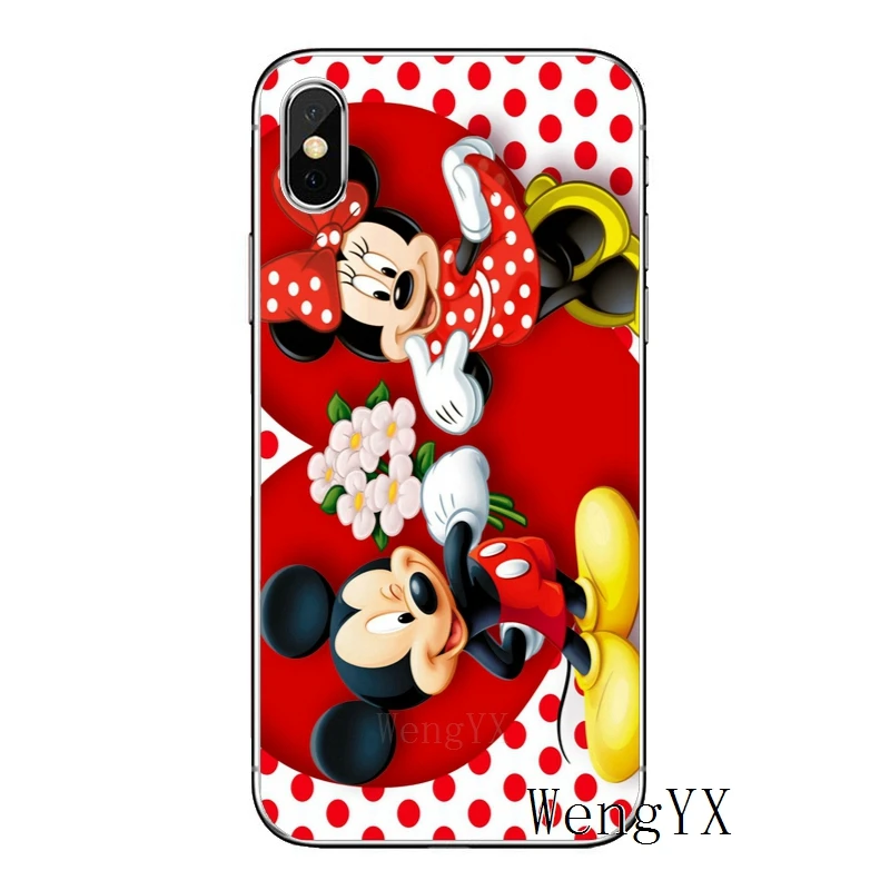 Милый мультяшный Микки Минни Маус для samsung Galaxy A10 A30 A40 A50 A60 A70 huawei P30 lite pro P Smart Y6 мягкий чехол - Цвет: minnie-mouse-A-03