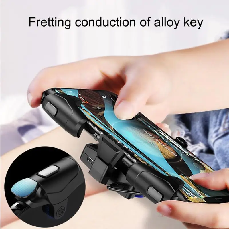 Новинка, 3 в 1, мобильный игровой джойстик, креативная игровая Кнопка огня, Aim Key Trigger L1R1 Shooter Phone, геймпад, контроллер для PUBG геймпад для телефона игровой телефон триггеры pubg