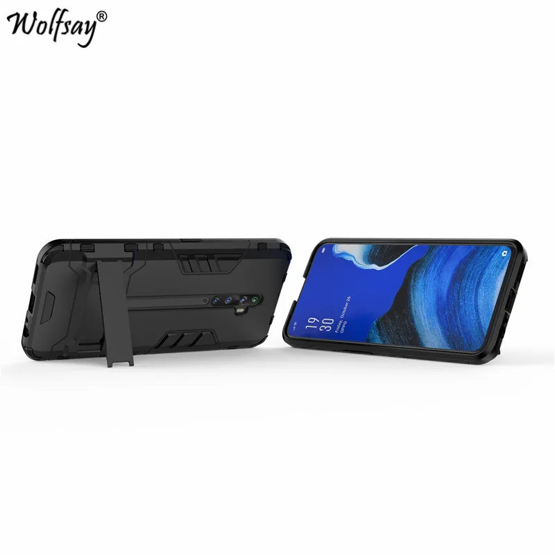 wolfsay fitted case for oppo reno2 f case shockproof rubber hard back phone bumper case for oppo reno2 f cover for oppo reno2 f free global shipping