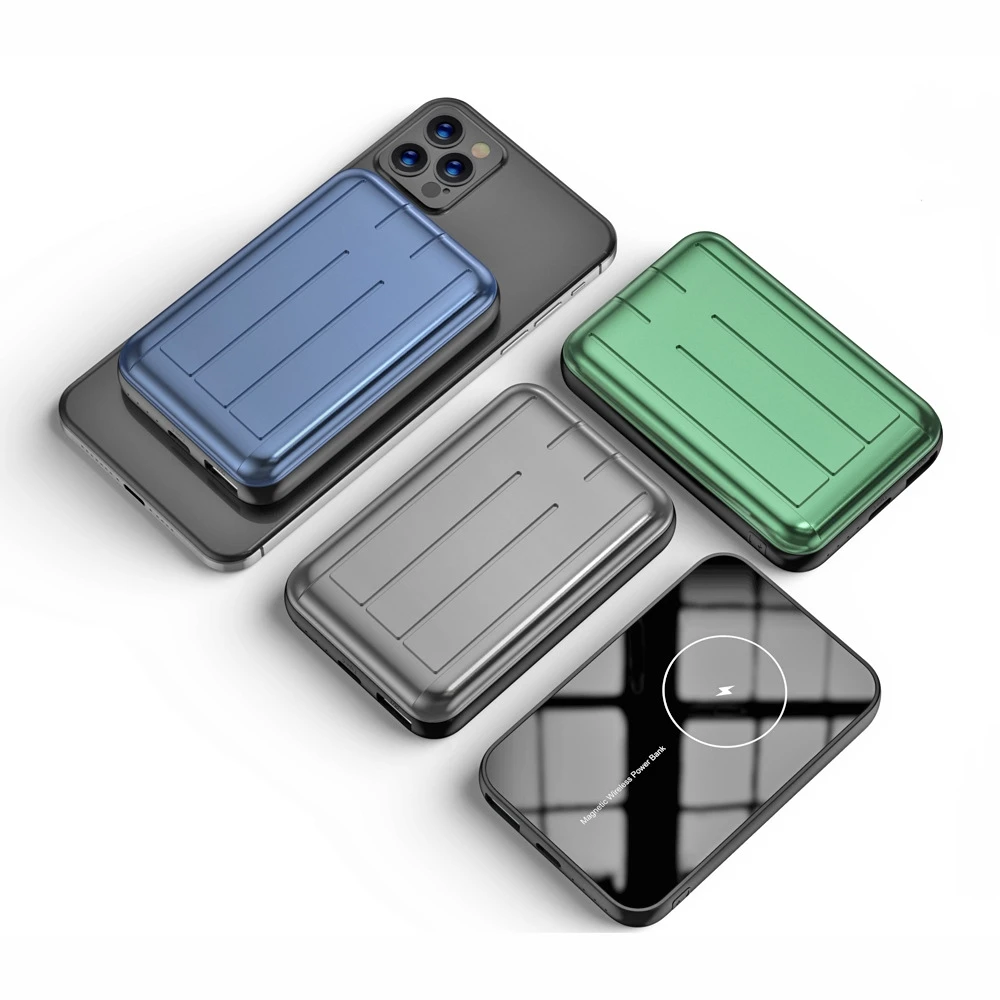

PINZHENG Magsafe Wireless Charger 5000mAh Power Bank For iPhone 12 Pro Mini Max Portable Powerbank 20W Fast Charge Battery Case