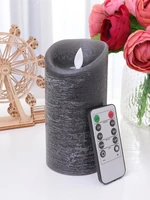 creative led candle lamp simulation light electronic waving for party grey black