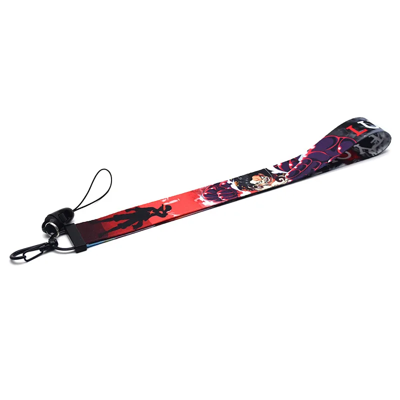 

Japanese Anime The New One Piece detachable Keychain Mobile phone lanyard wristband animation webbing pendant lanyard gifts