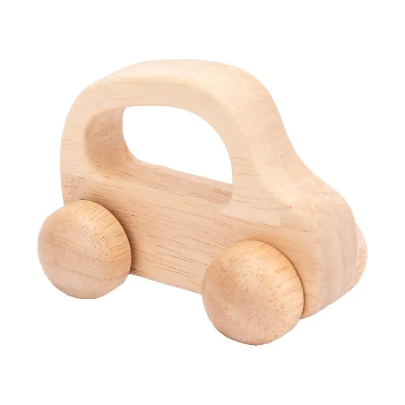 

Baby Teething Wooden Car Educational Blocks Teether Infant Grasping Chewing Toys L41D