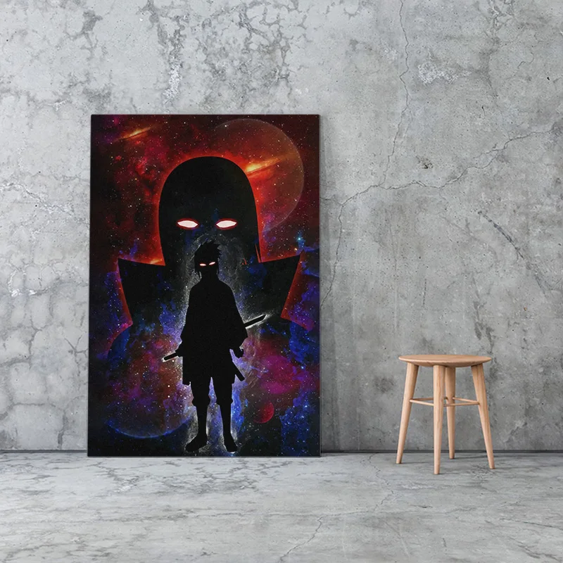 Аниме постер без рамки Sasuke/Itachi картина маслом фэнтези искусства холст обои для