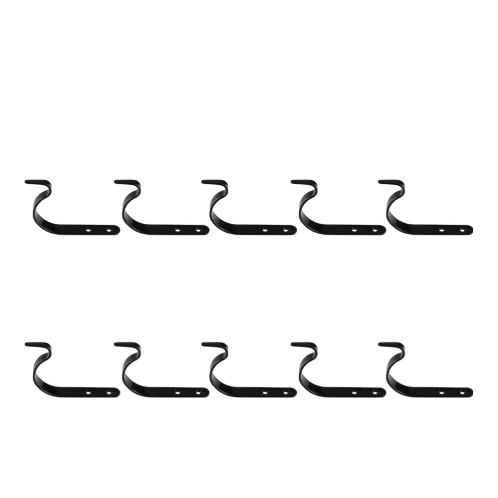 

10pcs J-shape Flower Basket Hook Useful Key Bag Hook Coat Holder Hook Grocery Storage Hook for Home Living Room
