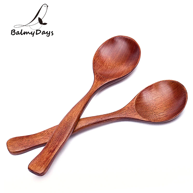 Небольшой деревянной ложкой Кухня приправа специи соль Ложка Мини десертная