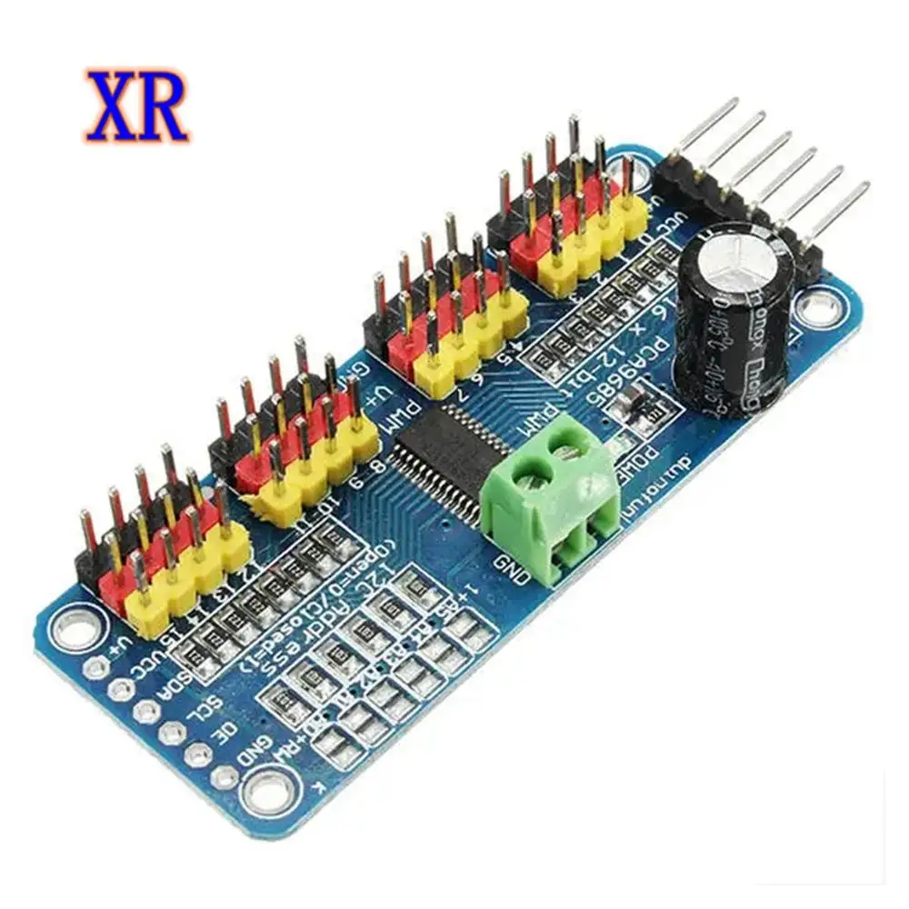 PCA9685 16-канальный 12-битная ШИМ водитель серводвигателя I2C модуль |