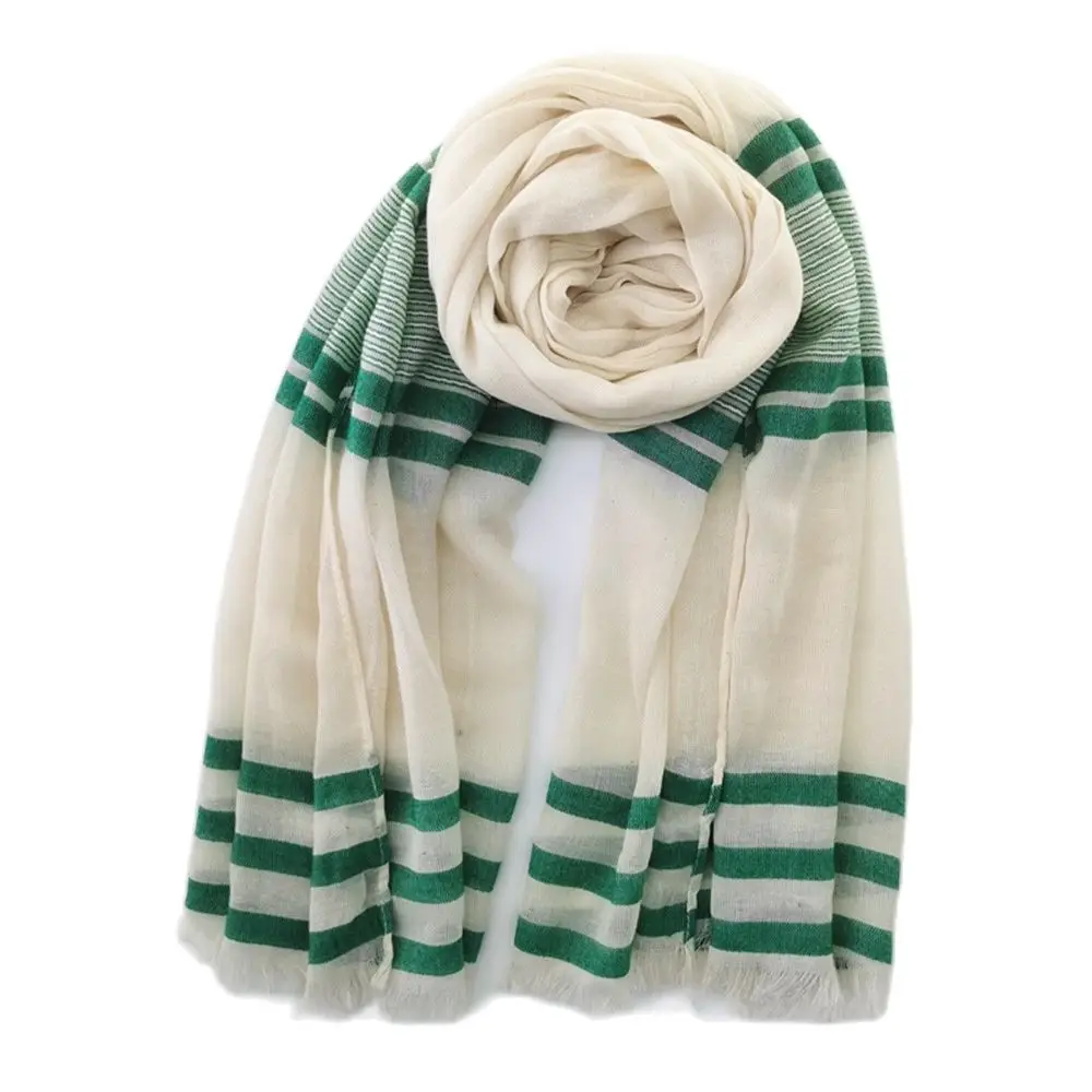 

MEN PLAID SCARF COTTON AND LINEN JAPANESE AND KOREAN STYLES MEN WOMEN SCARF STRIPED