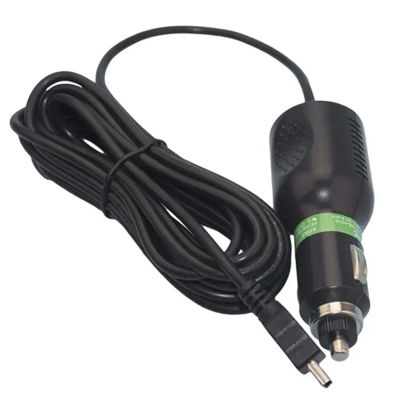 

DC 5V 2A Mini USB Car Power Charger Adapter Cable Cord For GPS Camera 3.5m