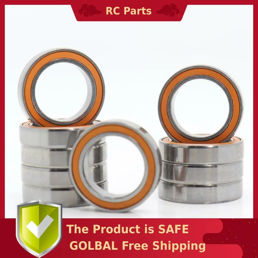 

6701RS Bearing ABEC-3 ( 10 PCS ) 12x18x4 mm Thin Section 6701-2RS Ball Bearings 61701RS 6701 2RS With Orange Sealed