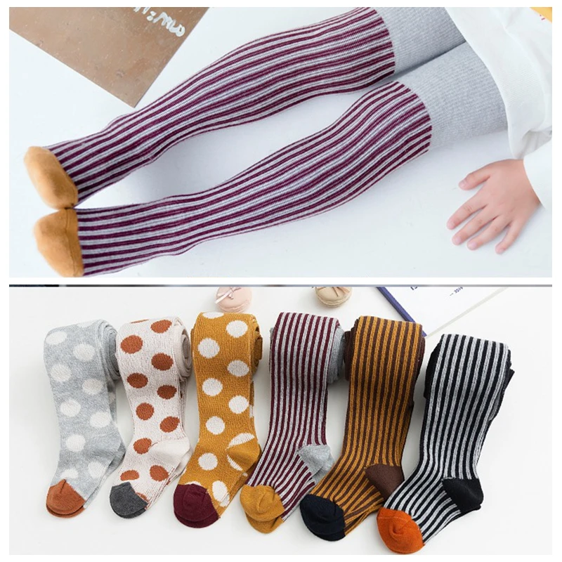 Леггинсы для маленьких девочек осенние спортивные колготки чулки одежда детские