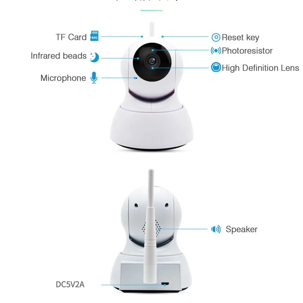 960 P/1080 P IP камера с дистанционным управлением, беспроводная Wifi камера безопасности, ИК камера ночного видения, сеть видеонаблюдения