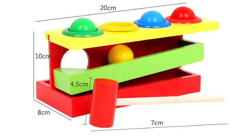 Новые Деревянные игрушки Монтессори стук хомяк дошкольного образования