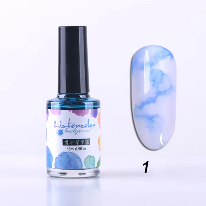

1 Pcs Watercolor Ink Nail Polish Blooming Gel Smoke Effect Magic Smudge Bubble DIY Varnish Manicure Decoration Nail Polish