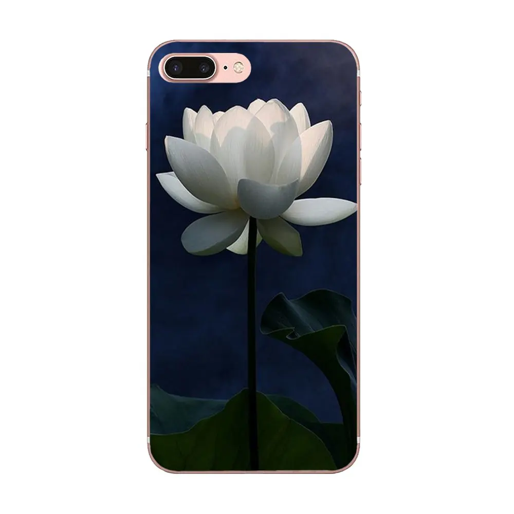 Прозрачный мягкий чехол-сумка Beauty Lotus для Huawei Honor Mate 7 7A 8 9 10 20 V8 V9 V10 V30 P40 G Lite Play Mini Pro P