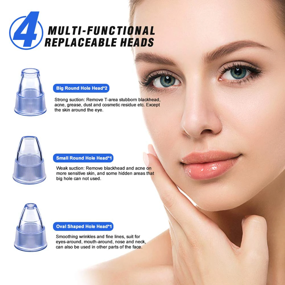 

Blackhead Remover Pore Vacuum Face Deep Cleaner Blackhead Remover Vacuum Facial Electric Acne Extractor Kit Facial Skin Beauty
