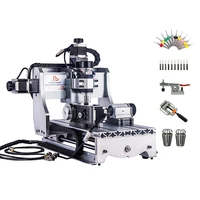 er11 diy mini 3020 300w spindle motor cnc wood router pcb 3axis 4axis engraving cutting drilling machine