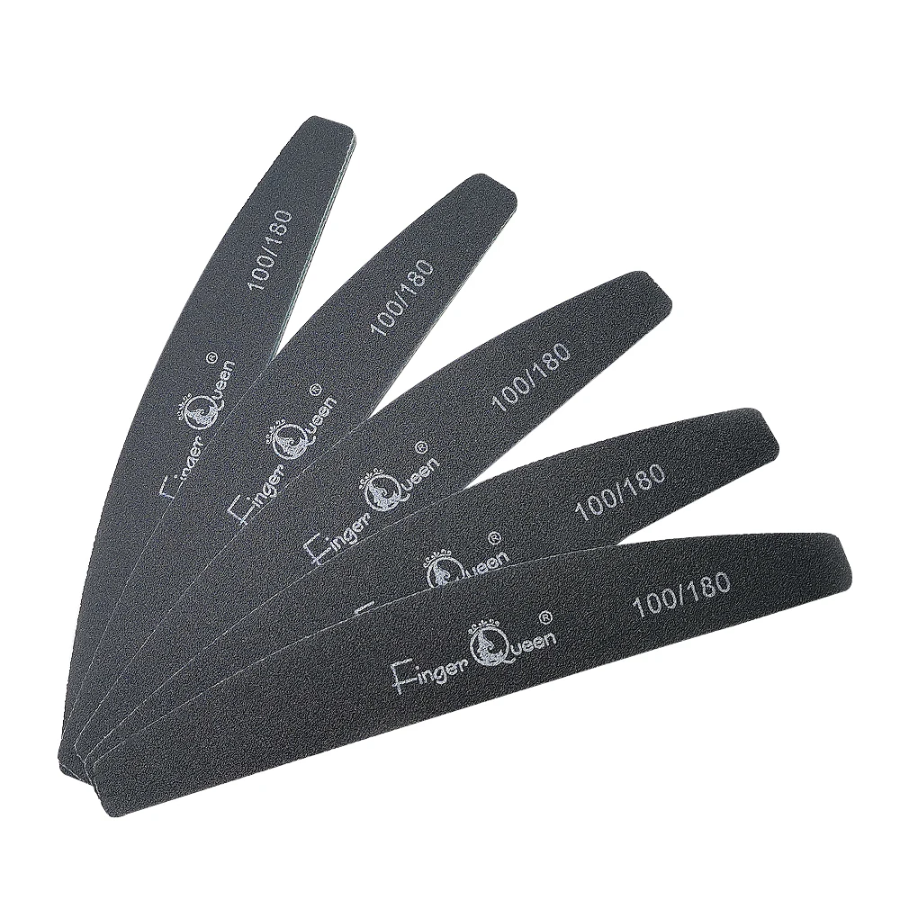 Наждачная бумага для ногтей 5 шт. пилка известь 100/180 двухсторонний шлифовальный