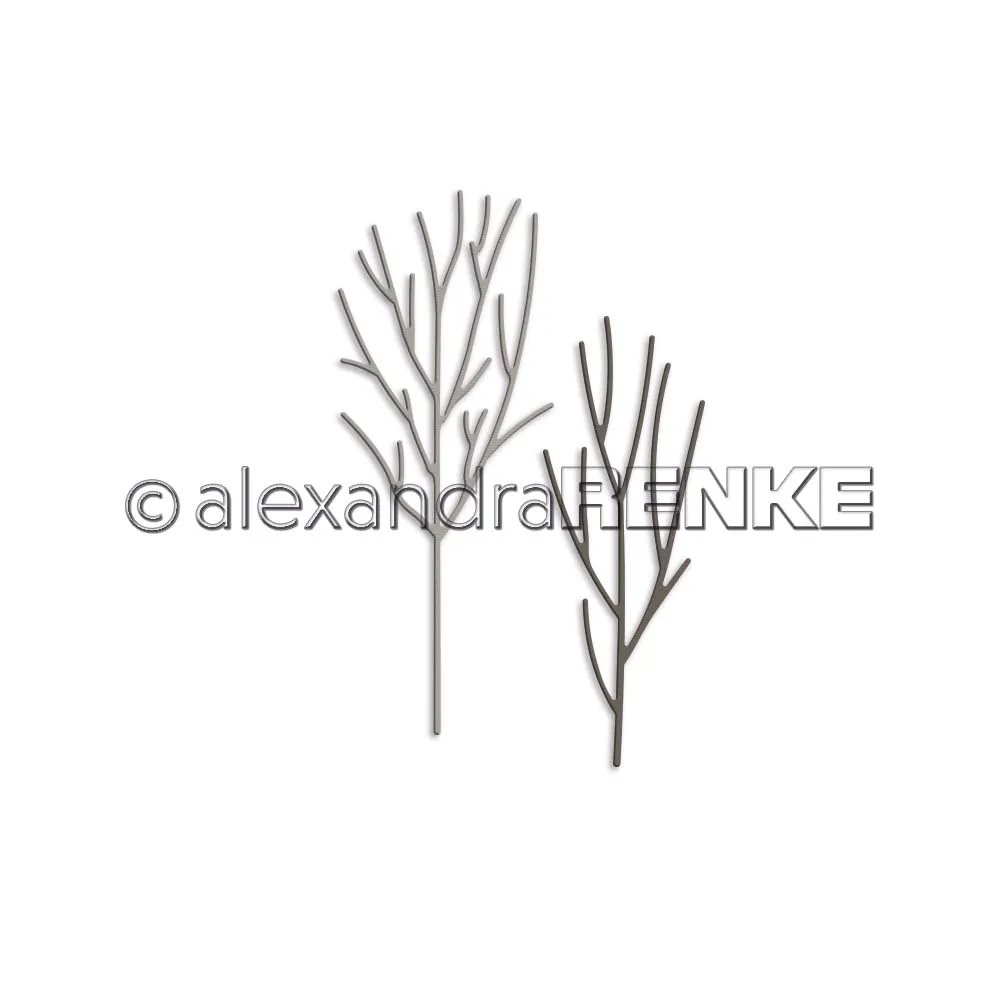 

2022 Dry Tree Branches DIY Metal Cutting Dies for Scrapbooking Stencil Knife Mould Blade Punch Model Craft Decoration Template