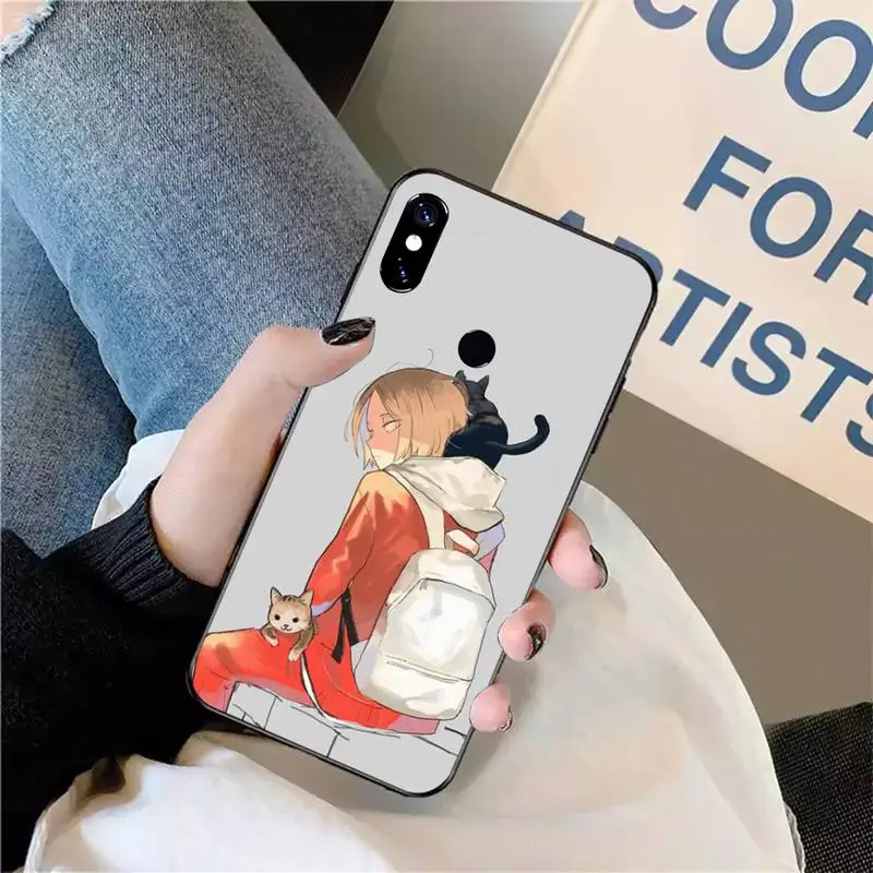 

Anime Kenma Kozume volleyball Haikyuu Phone Case For Xiaomi Redmi note 7 8 9 t max3 s 10 pro lite coque funda shell cover