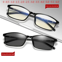 thin frame change color eyewear photochromic glasses women men prescription 0 0 5 1 0 1 5 2 0 2 5 3 0 to 6 0
