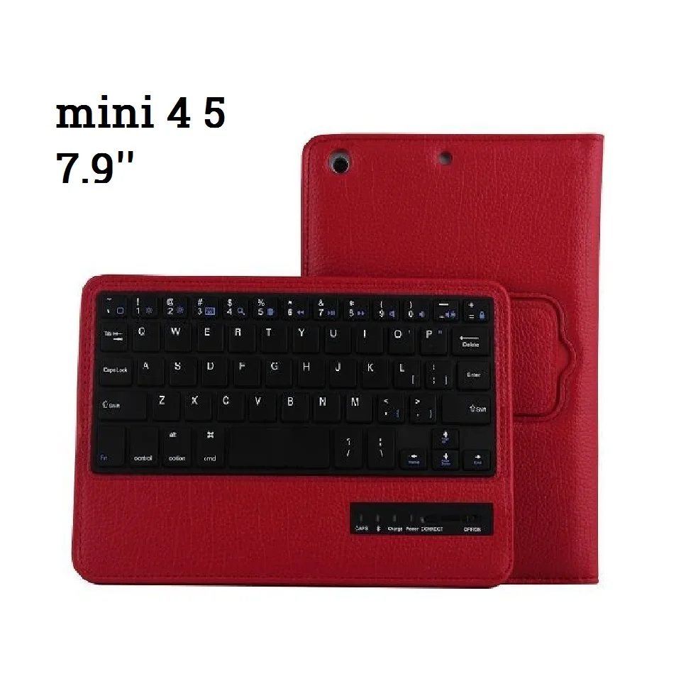 mini 4- 5 Red Магнитный чехол для iPad mini 5 mini 4 3 2 чехол с клавиатурой PU кожаный 7,9 ''для iPad mini 2 3 4 mini 5 раскладная клавиатура - Цвет: mini 4- 5 Red