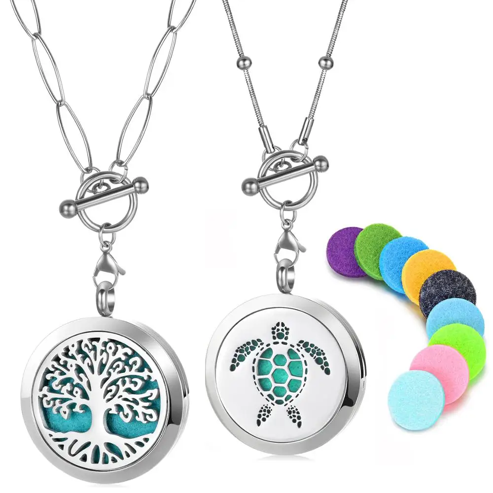 С распылением ароматерапевтического эфирного масла медальон с распылителем для