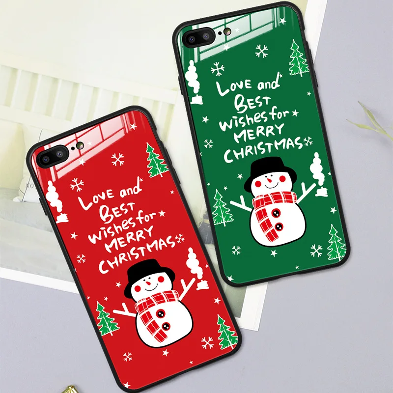 

Christmas New Year Snowman case for iphone 11 pro max cover