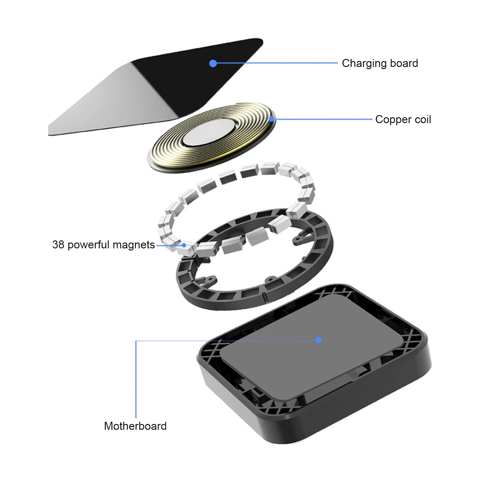 Magnetic 15 W Qi Wireless Charger Mini Desktop Phone Holder Stand For IPhone12 Pro/Mini/Max Fast Charging Wireless Fabulous