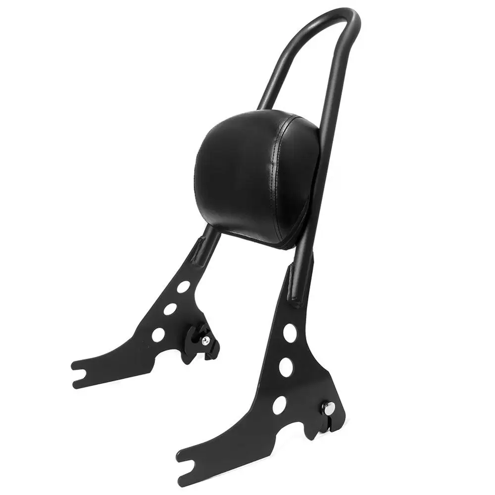 Adjustable Detachable Rear Passenger Backrest Sissy Bar Seat Pad For Harley Sportster XL 883 1200 2004-up | Автомобили и