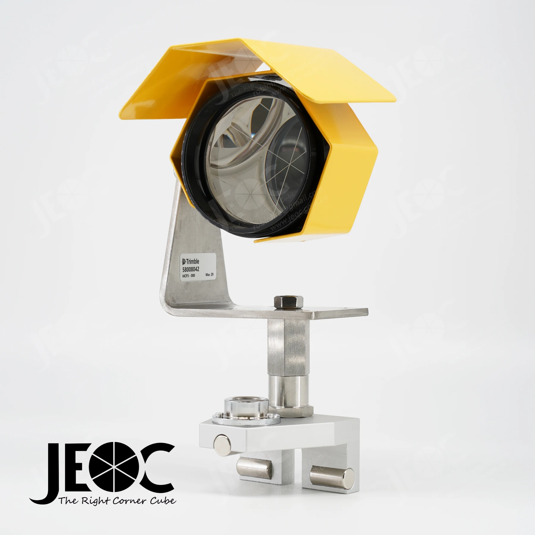 

JEOC 58008042+Railshoe, полноразмерная призма для мониторинга и магнитный набор для крепления на рельсы для тахеометра Trimble