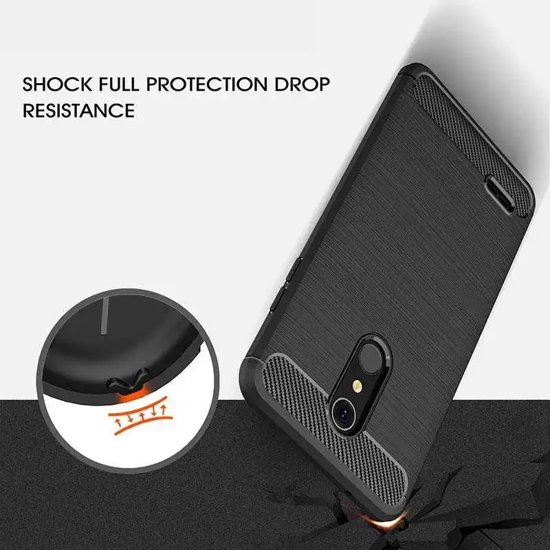 Mokoemi Shock Proof Soft Silicone 5.3&quotFor LG K10 2018 Case For Cell Phone Cover |