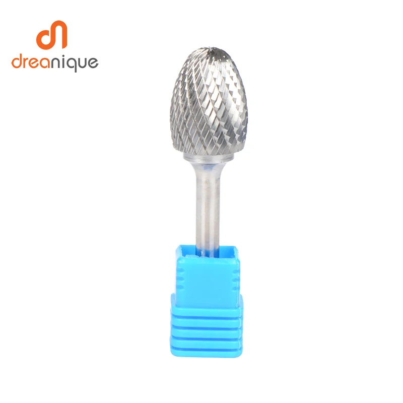 

1pc E192506 oval 19*25mm carbide rotary burr file cutter grinding and abrasive tools milling bits burs bur 6mm shank