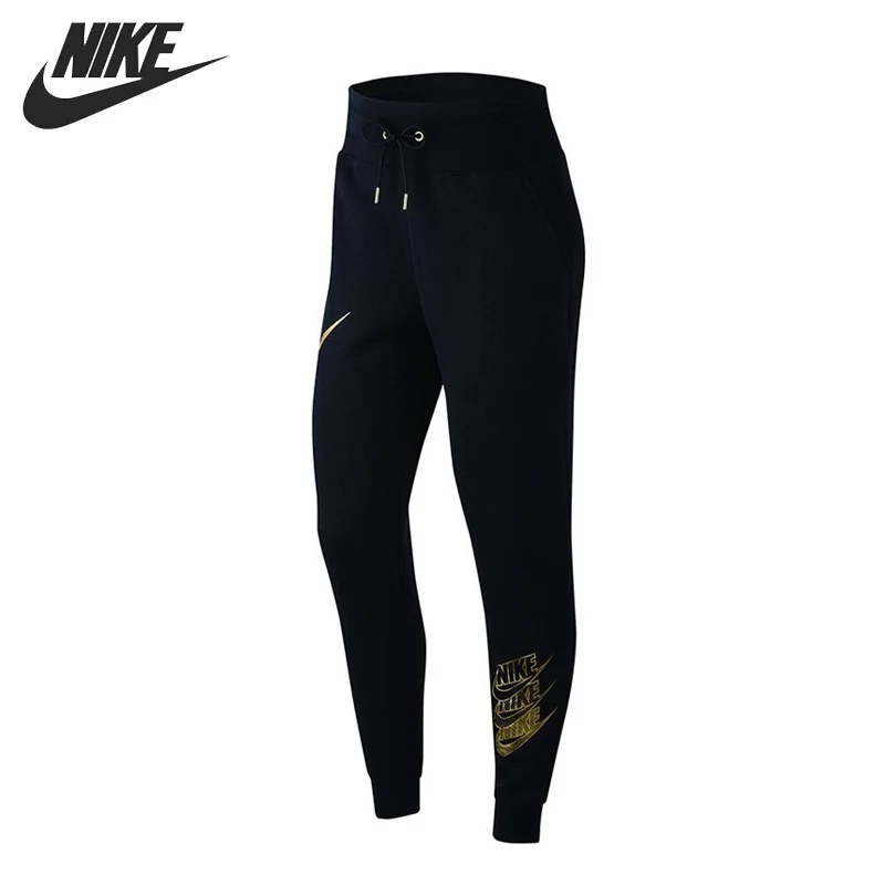 Новые оригинальные штаны NIKE AS W NSW блестящие женские BB спортивная одежда|Беговые