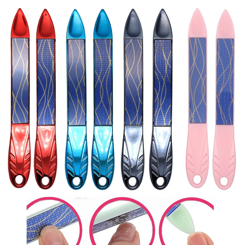 

Пилка для ногтей 2 в 1, нанопилка из полированного стекла, для рук и ног