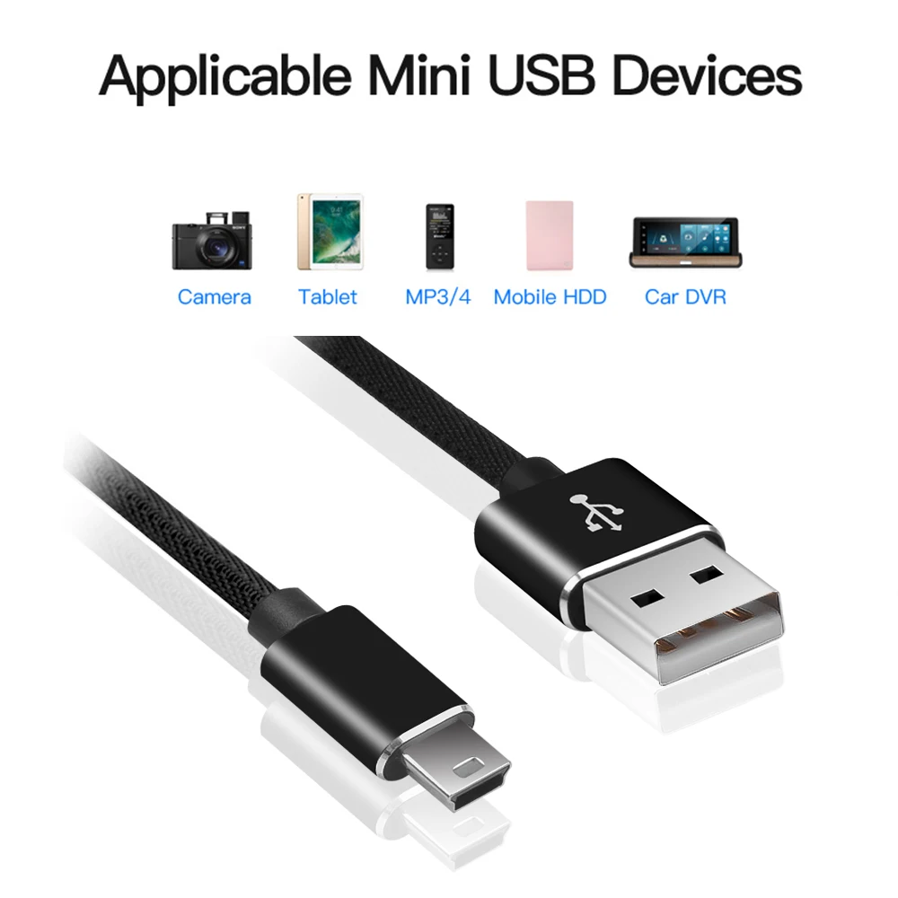 Новый USB 2 0 кабель 5Pin Mini к для быстрой передачи данных MP3 MP4 MP5 плеер Автомобильный