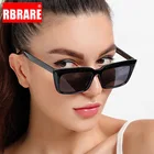 Очки солнцезащитные RBRARE в ретро стиле кошачий глаз, винтажные брендовые квадратные солнечные очки для мужчин и женщин